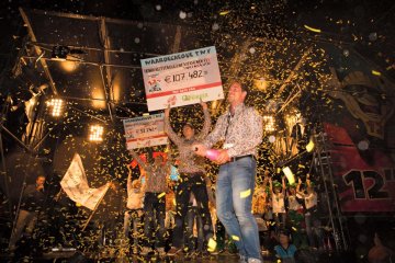 Het eindfeest van de 12 inch-race